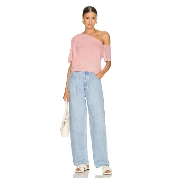 LA Made Sylvie Off the Shoulder Tee Bellini - Picture 4 of 8